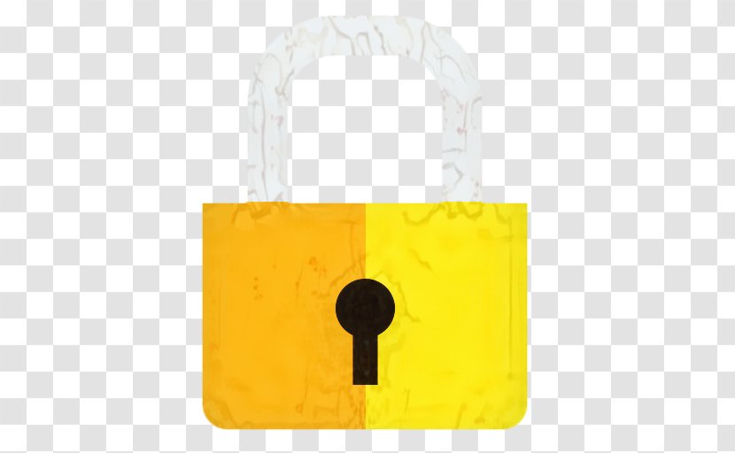 Yellow Background - Padlock - Lock Handbag Transparent PNG