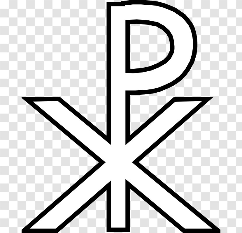 Christian Symbolism Christianity Chi Rho Jewish - White - Symbol Transparent PNG