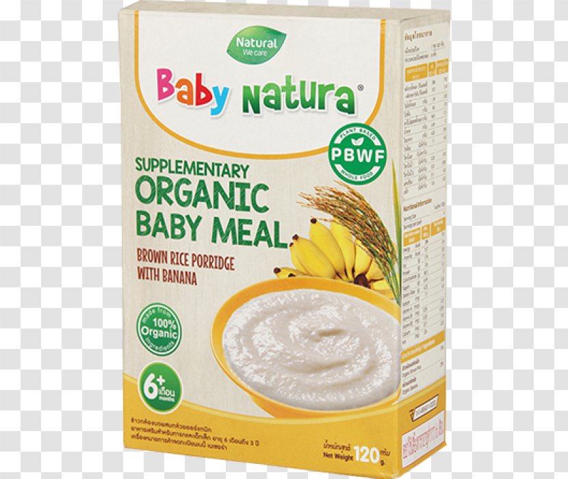 Organic Food Milk Congee Porridge Natural Foods - Brown Rice Transparent PNG
