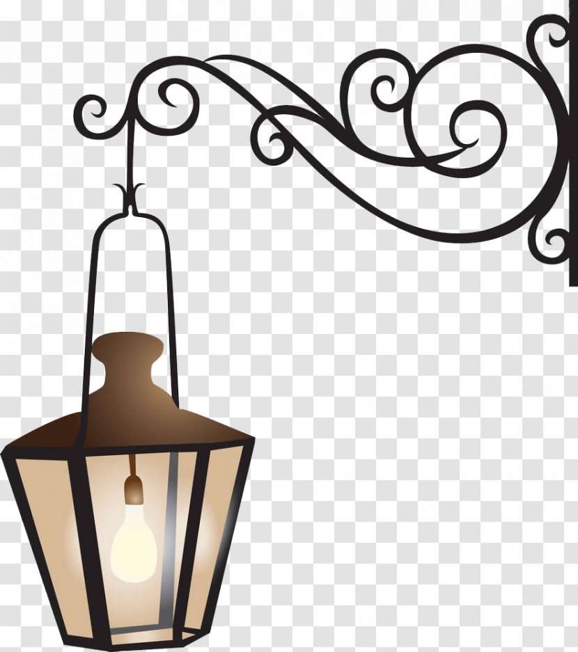 Lantern Royalty-free Clip Art - Photography - Wrought Iron Street Lamps Transparent PNG