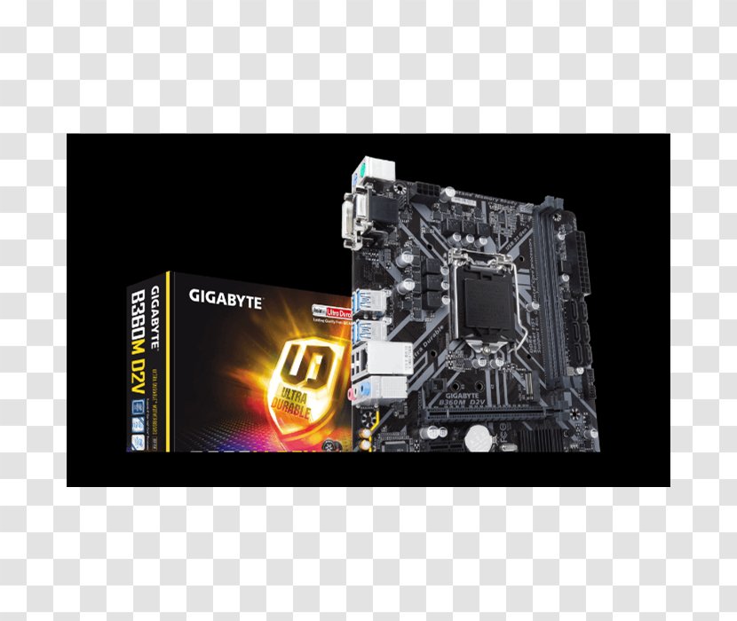 Gigabyte B360M HD3 Intel LGA 1151 Socket Motherboard Technology - Chipset Transparent PNG