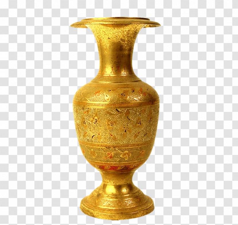Vase Gold - Brass - Continental Vase,vase Transparent PNG