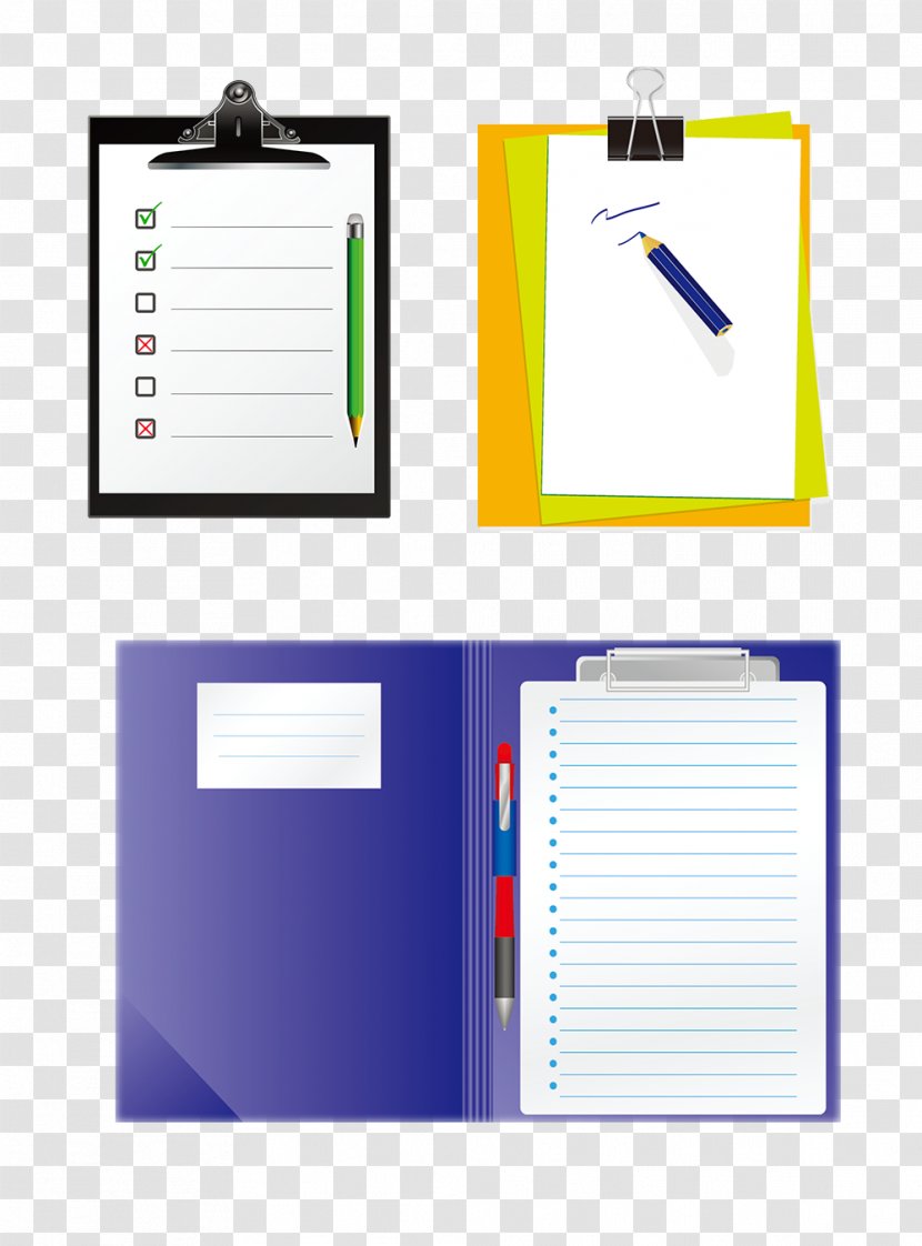 Paper Notebook Notepad - Yellow - Elements Transparent PNG