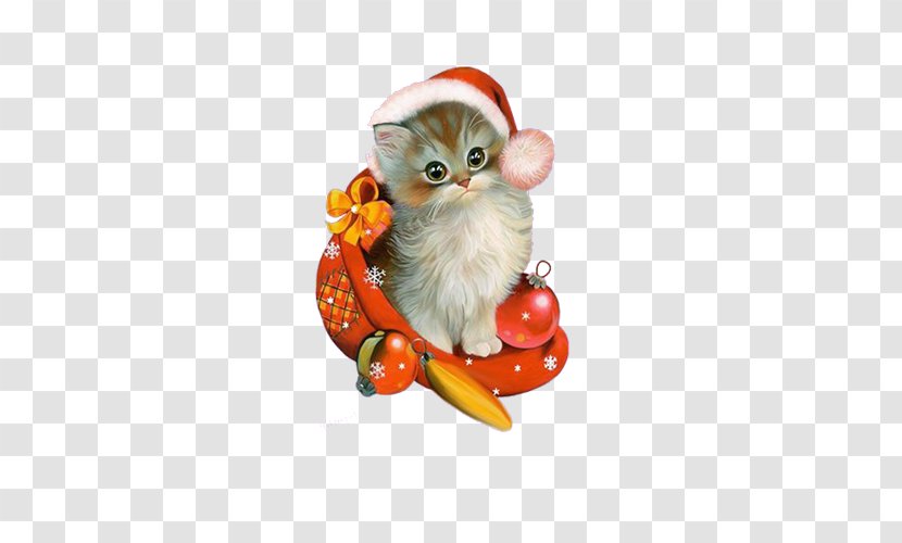 Christmas Animation Giphy Clip Art - Ornament - Kitten Transparent PNG