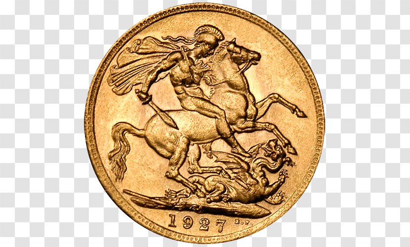 Gold Coin The Sovereign - Ancient History Transparent PNG