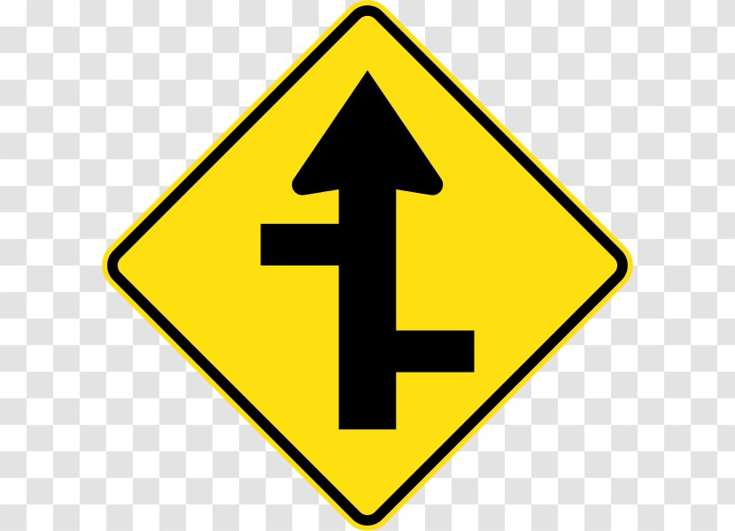 Merge Traffic Sign Lane Warning Road - Signage Transparent PNG