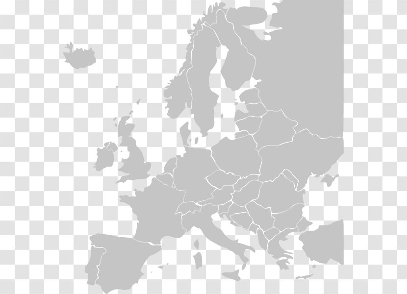 Eastern Europe Blank Map European Route E15 - Sky - Of Transparent PNG