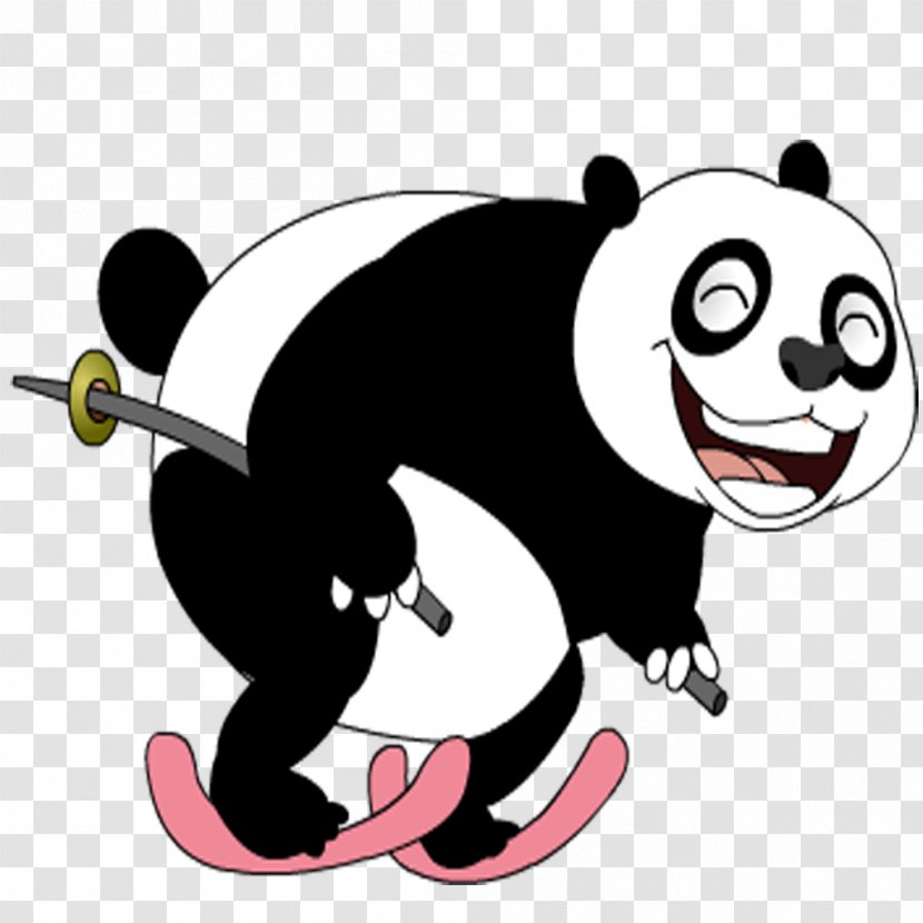 Ski Panda Bear Alpine Skiing Giant - Gong Xi Fa Cai 2018 Transparent PNG