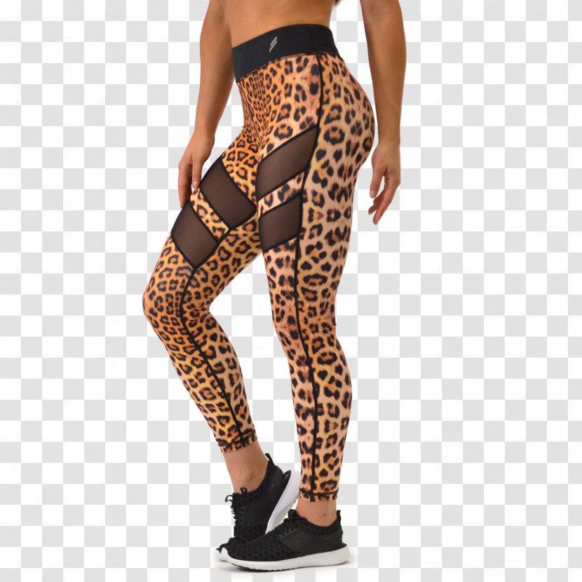 Leggings Leopard Tights Animal Print Pants - Tree Transparent PNG