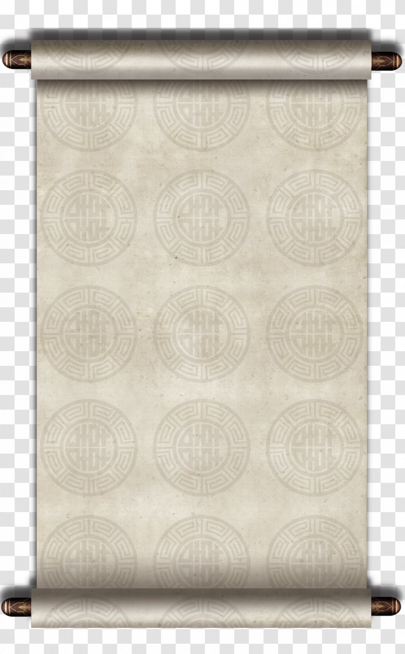 China Scroll Paper - Wind Exquisite Aesthetic Reel Transparent PNG