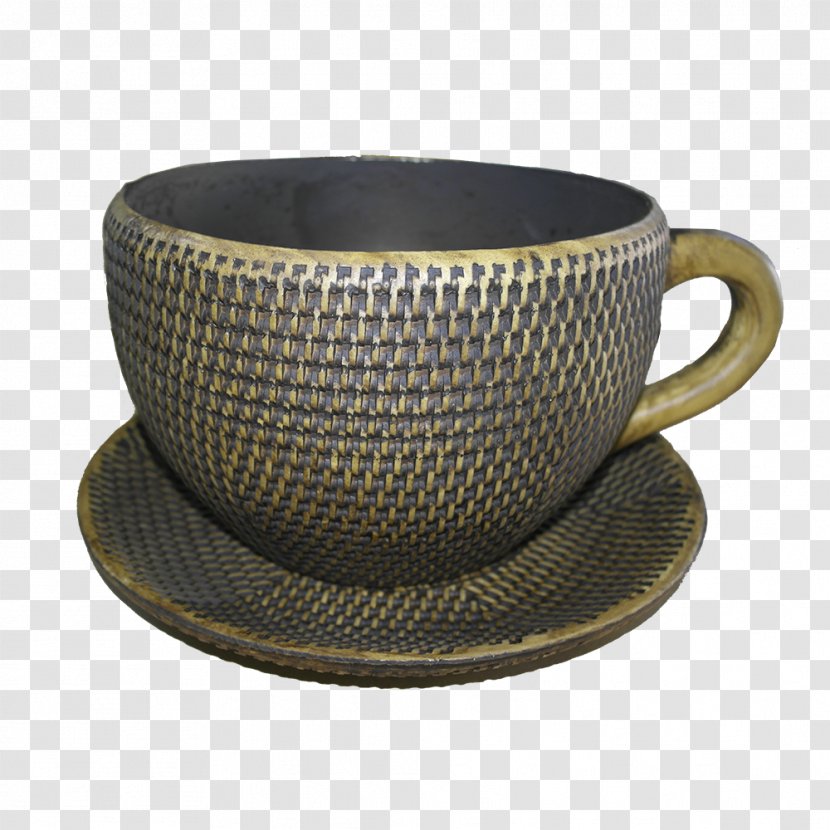 Coffee Cup Teacup Saucer Vase Cachepot Transparent PNG