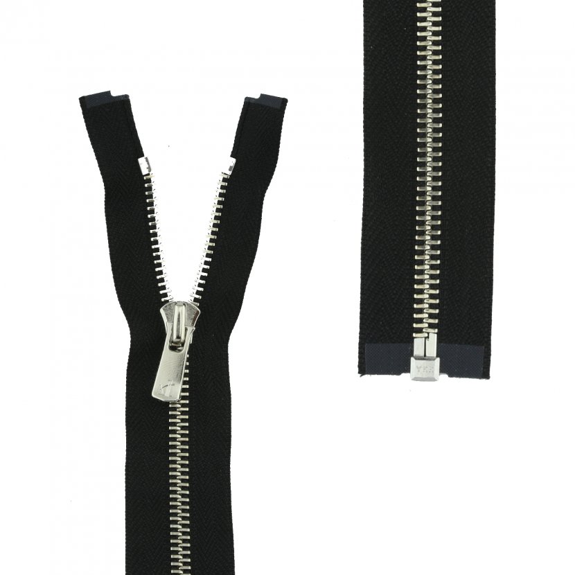 Chitila Metal Zipper YKK Nickel - Zipperstop Transparent PNG