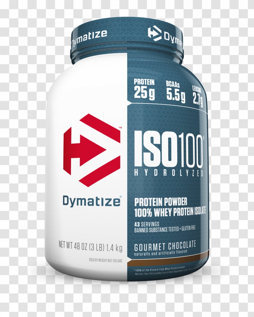 Dietary Supplement Dymatize Nutrition ISO 100 Hydrolyzed 100% Whey Protein Isolate Powder Isolate, Gourmet Chocolate, 5 Lbs - Lactose Transparent PNG