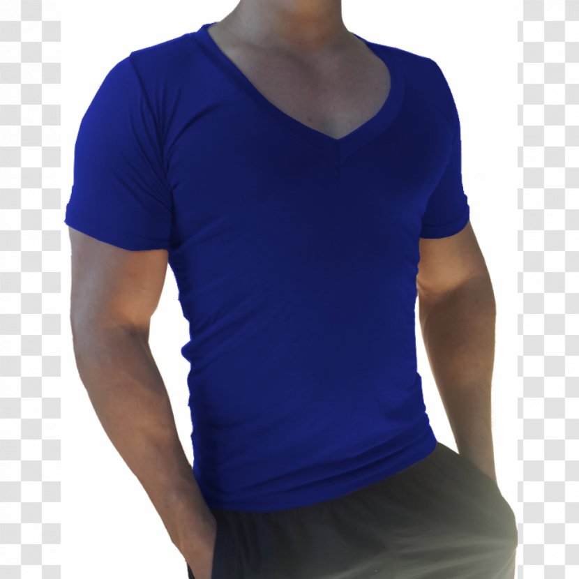 T-shirt Blue Collar Fashion - Viscolycra Transparent PNG