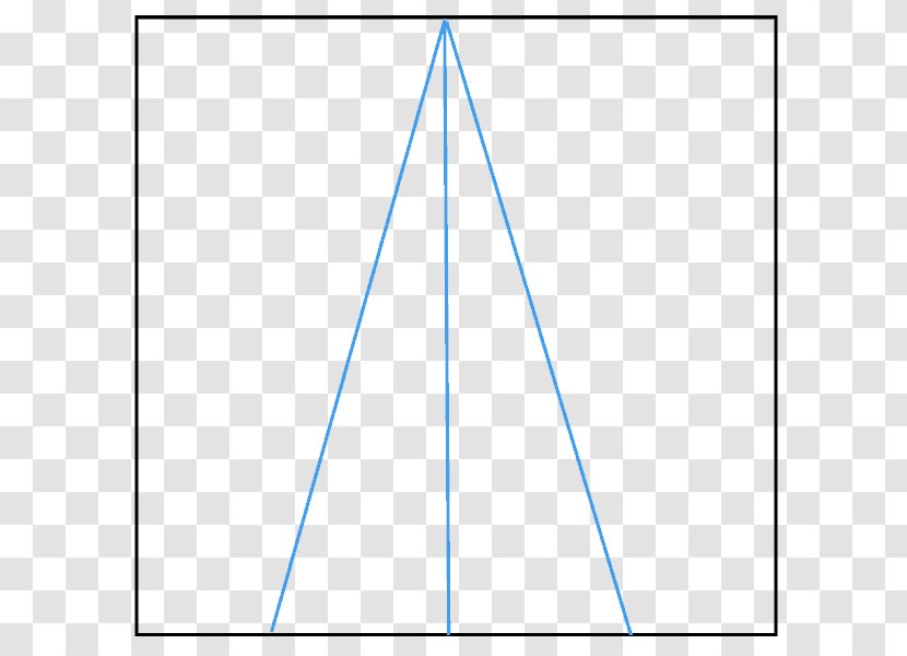 Triangle Point Diagram - Blue Transparent PNG