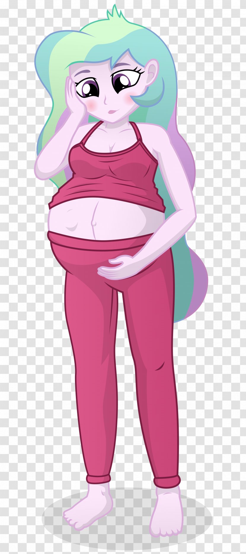 Princess Celestia Clothing Applejack Equestria Art - Watercolor - Pregnant Transparent PNG