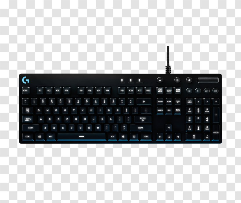 Computer Keyboard Mouse Logitech G810 Orion Spectrum Gaming Keypad USB Transparent PNG