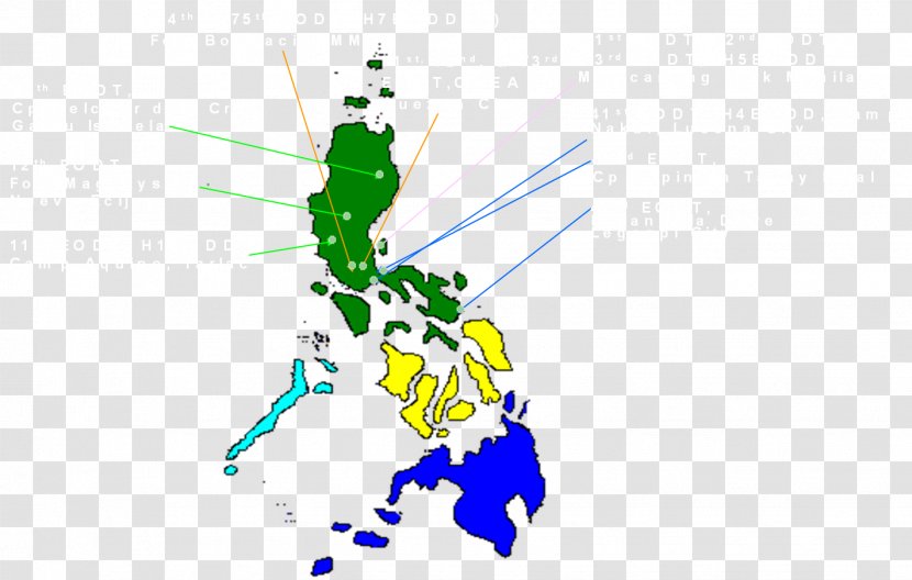 Visayas Mindanao Luzon Map Hinatuan Enchanted River - Organism Transparent PNG
