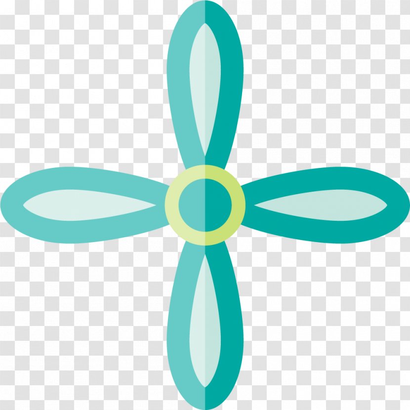 Ceiling Fan Euclidean Vector Hand - Symbol - Four Transparent PNG