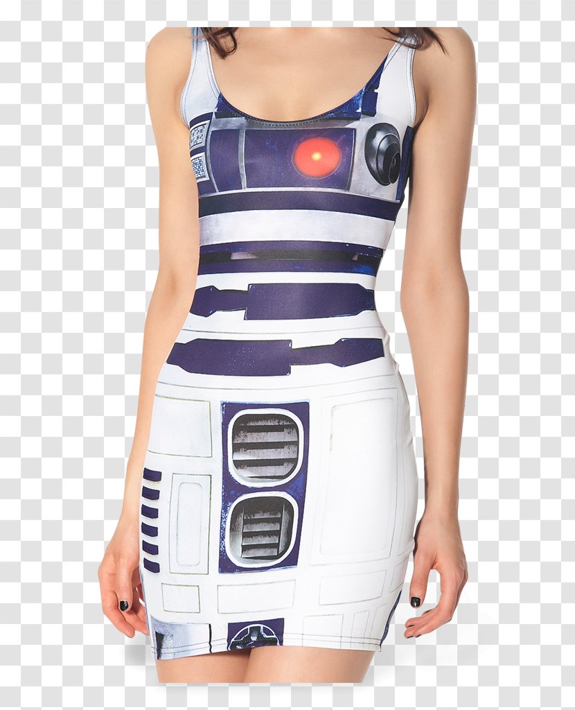 R2-D2 T-shirt Dress Clothing Skirt - Blue - R2d2 Transparent PNG