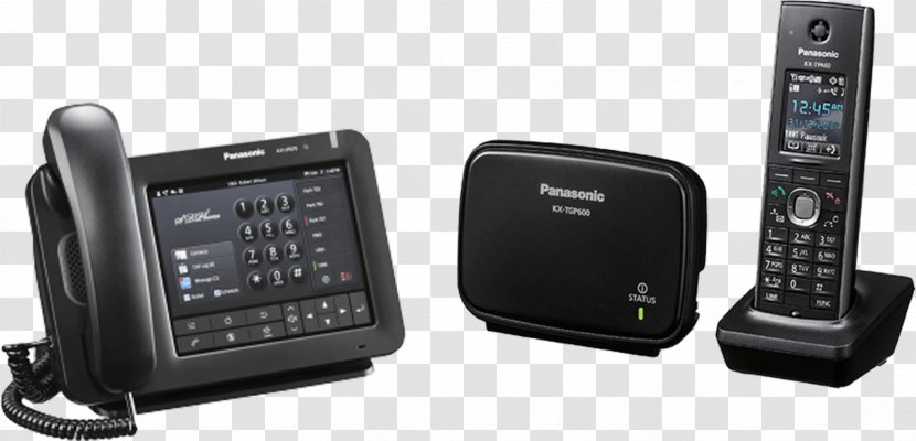 Digital Enhanced Cordless Telecommunications VoIP Phone Business Telephone System - Audio - Panasonic Transparent PNG