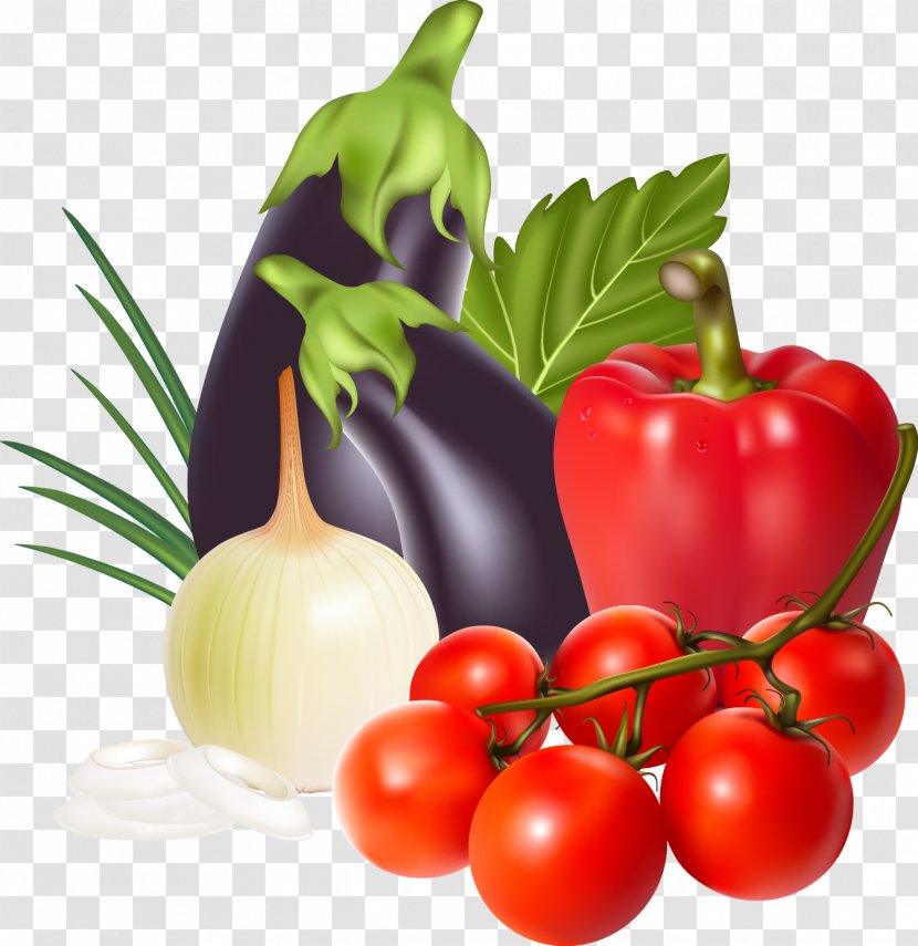 Vegetarian Cuisine Vegetable Tomato Fruit - Peppers Transparent PNG