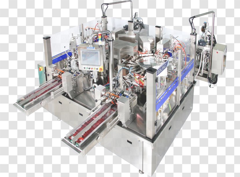 Vertical Form Fill Sealing Machine Packaging And Labeling Vacuum Packing Food - Blister Pack - Model Transparent PNG