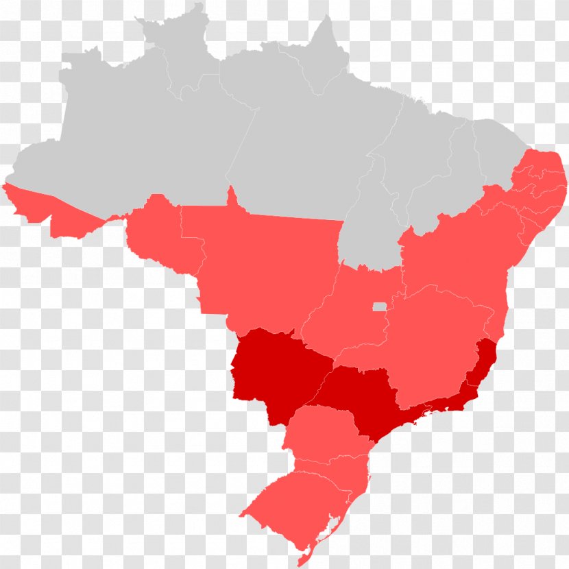 Brazil World Map - Inkscape Transparent PNG