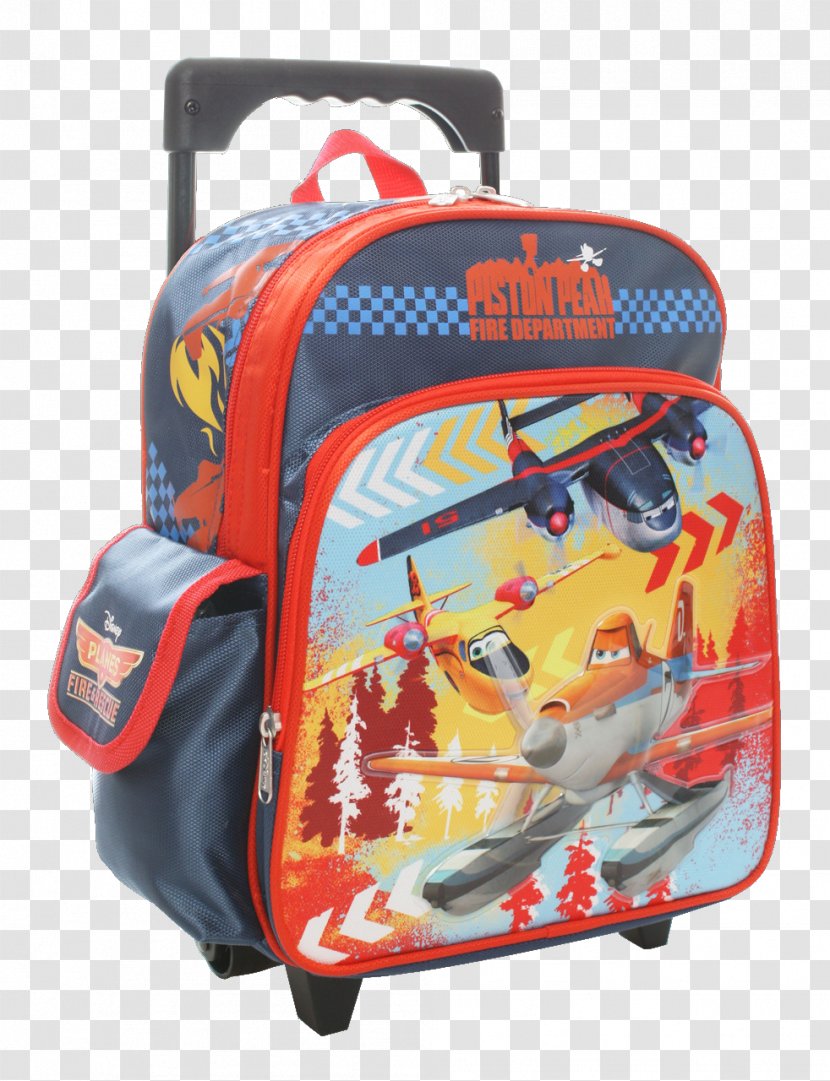 Bag Trolley Backpack Walt Disney Pictures Cars - Red Transparent PNG