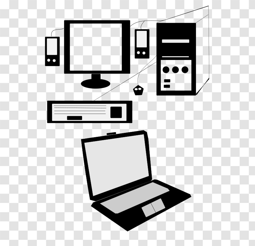 2018-02-10 Clip Art - Personal Computer - Black Transparent PNG