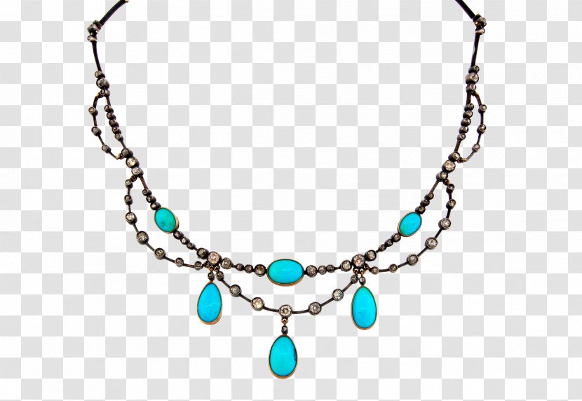 Turquoise Necklace Jewellery Ruby Red Coral - Creative Transparent PNG
