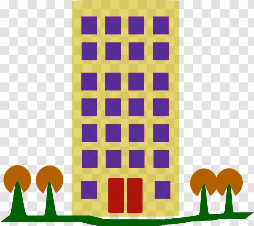 Apartment House Building Clip Art - Rectangle Transparent PNG