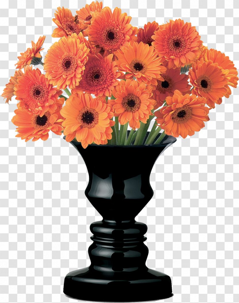 Transvaal Daisy Cut Flowers Vase Chrysanthemum - Gerbera Transparent PNG