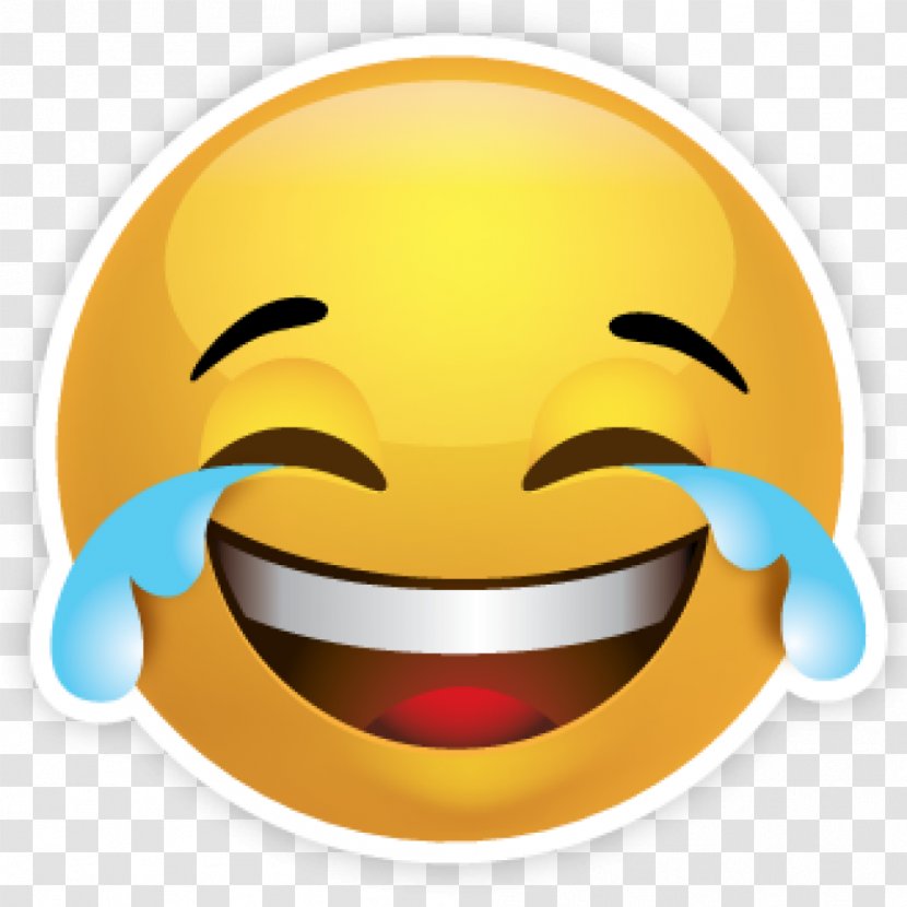 Face With Tears Of Joy Emoji Laughter Emoticon Smiley Crying - Facebook - Kiss Transparent PNG