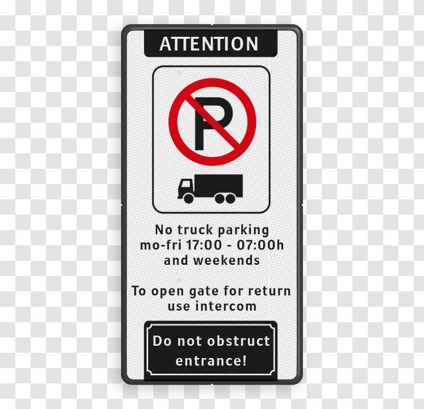 Trendy English Traffic Sign Engelse Les RAL Colour Standard - Parking - Ard Transparent PNG
