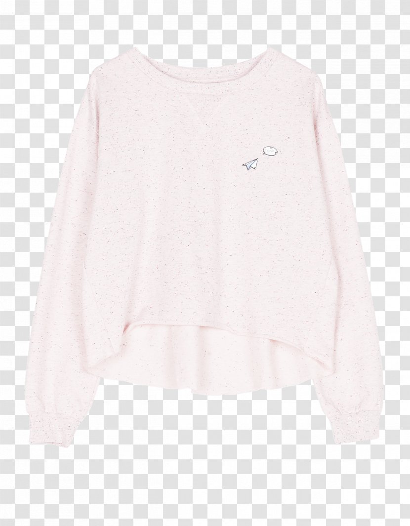Long-sleeved T-shirt Shoulder Blouse - Pink Transparent PNG