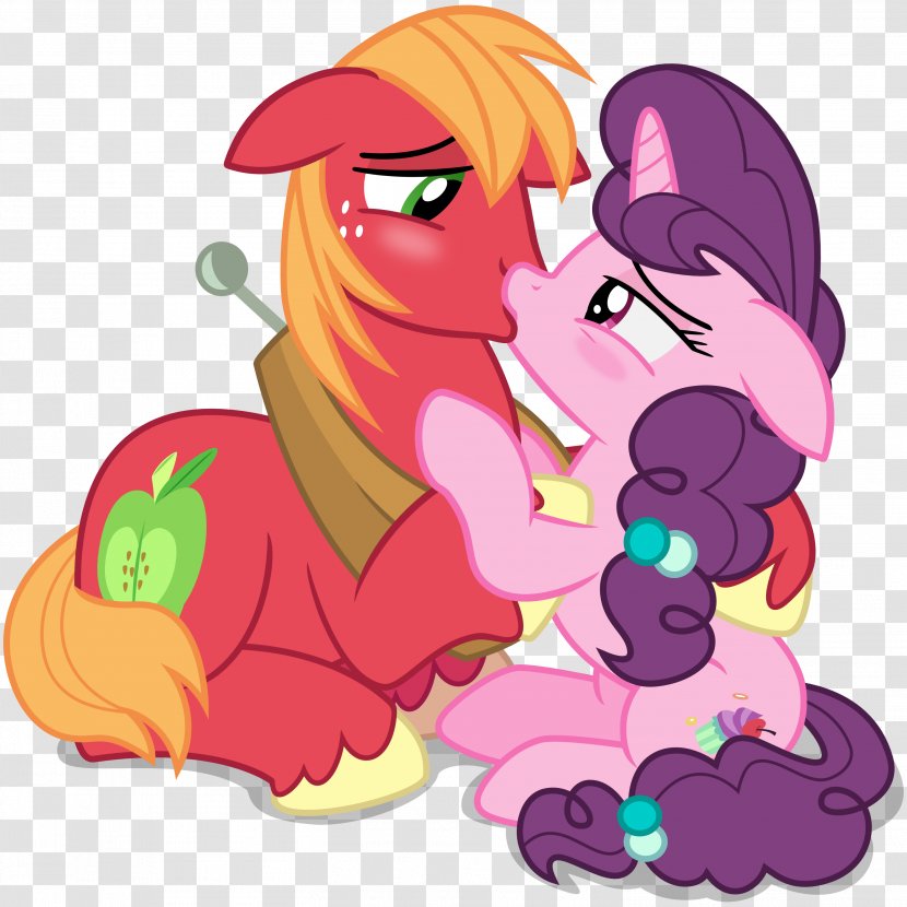 Pony Big McIntosh Flash Sentry Horse Equestria - Silhouette - Embrace Couple Transparent PNG