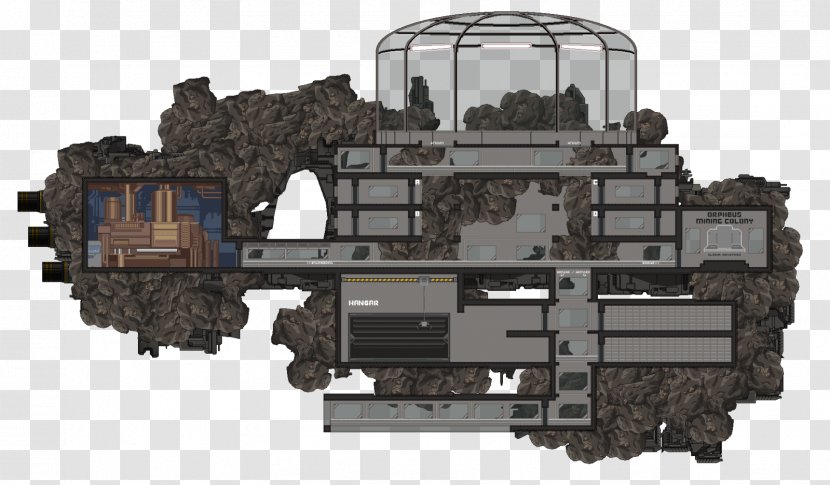 Starbound Asteroid Mining Chucklefish Generation Ship - Auto Part - Mines Transparent PNG