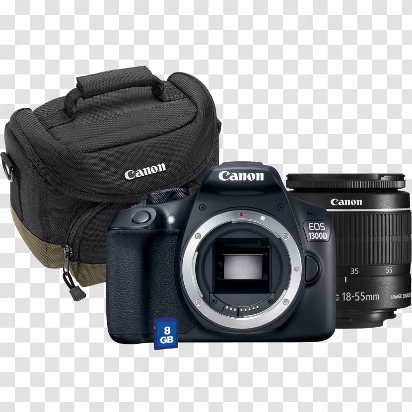 Canon EOS 1300D 1000D EF-S 18–55mm Lens 350D Mount - Mirrorless Interchangeable Camera Transparent PNG