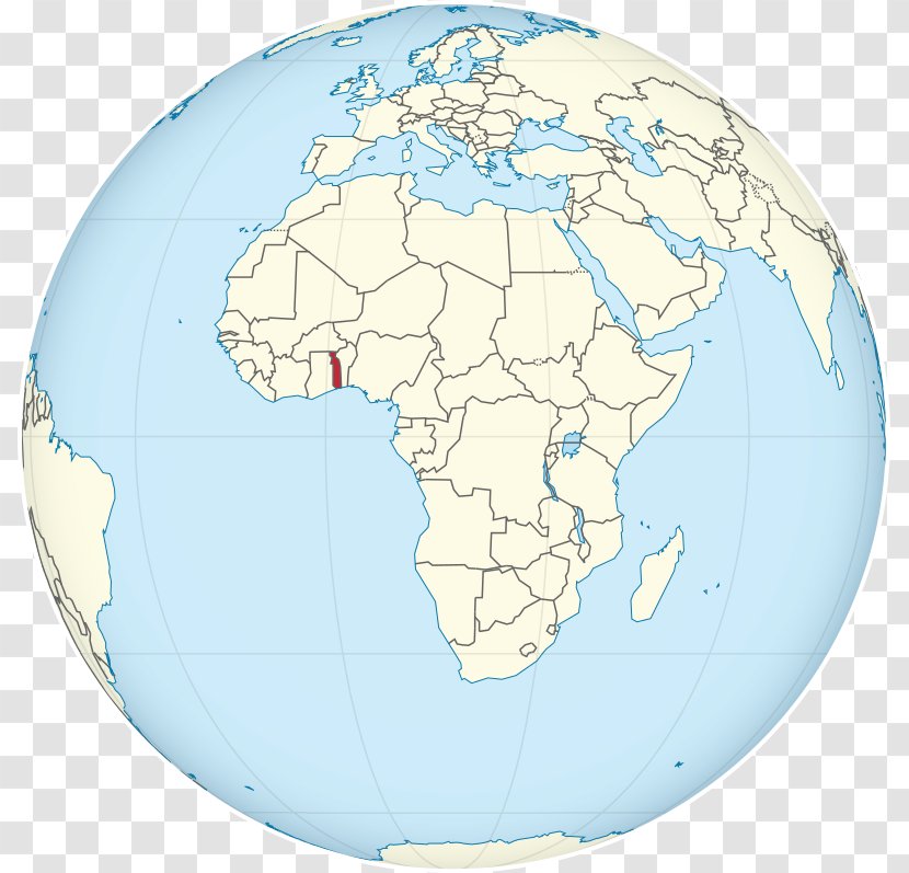 Globe World Map Rwanda - Sky Transparent PNG