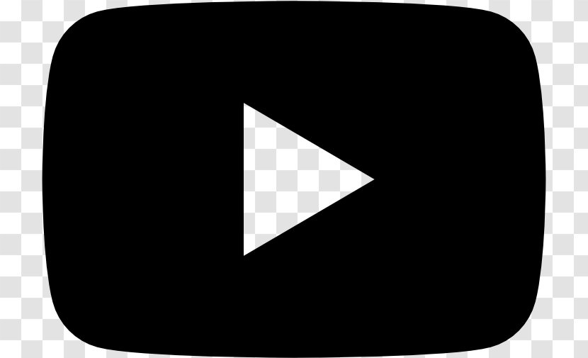 Youtube Black Logo - Symbol - Blackandwhite Triangle Transparent PNG