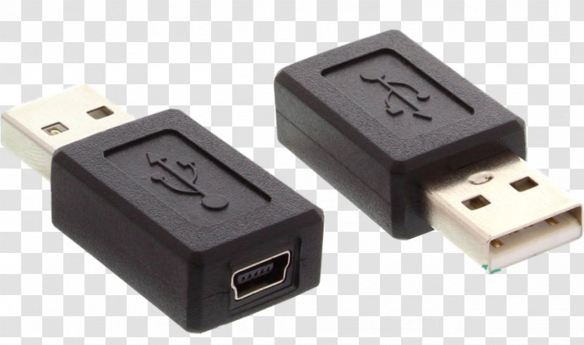 Micro-USB Buchse Adapter Mini-USB - Din Connector - USB Transparent PNG