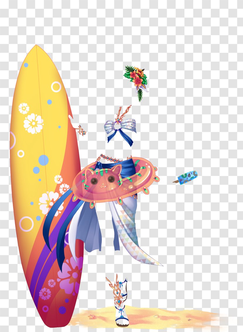 Surfing Set Chocolate Bunny Wikia Summer - Wing Transparent PNG