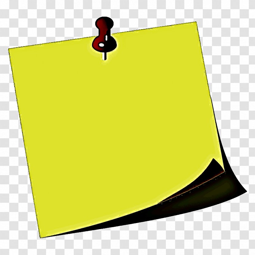 Post-it Note - Yellow - Postit Construction Paper Transparent PNG