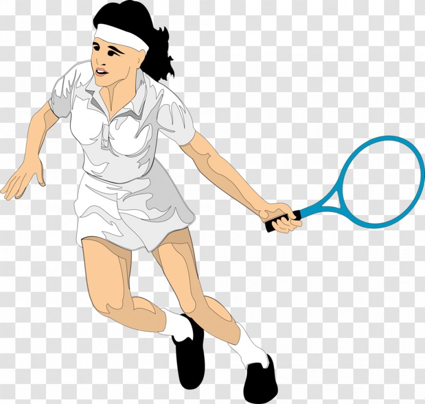 Tennis Player Cartoon - Flower Transparent PNG