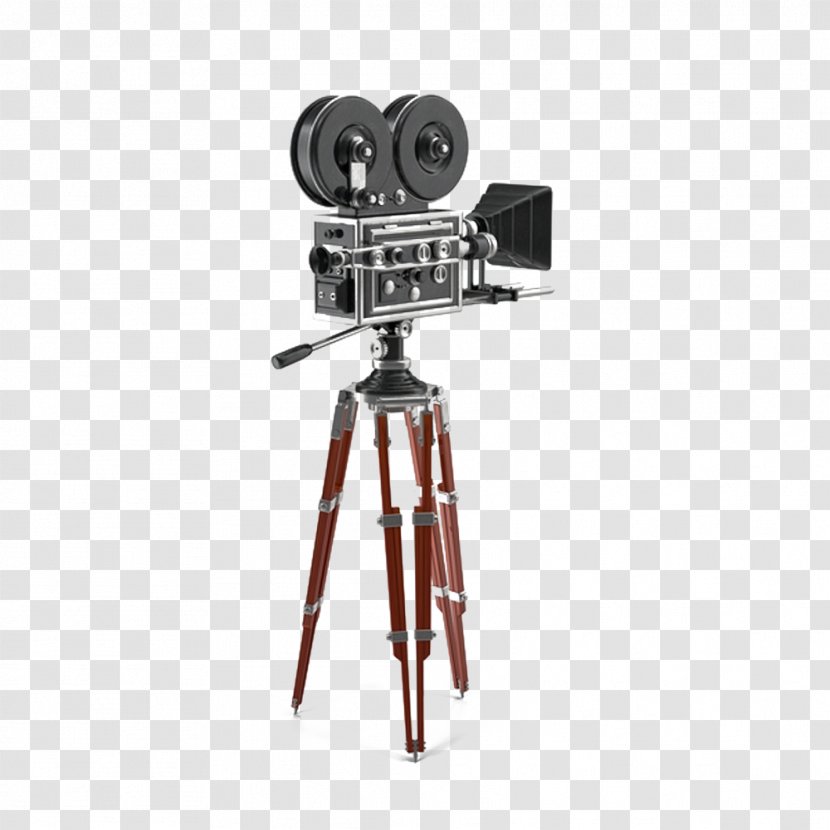 Tripod Photographic Film Movie Camera - Projector - Vintage Transparent PNG