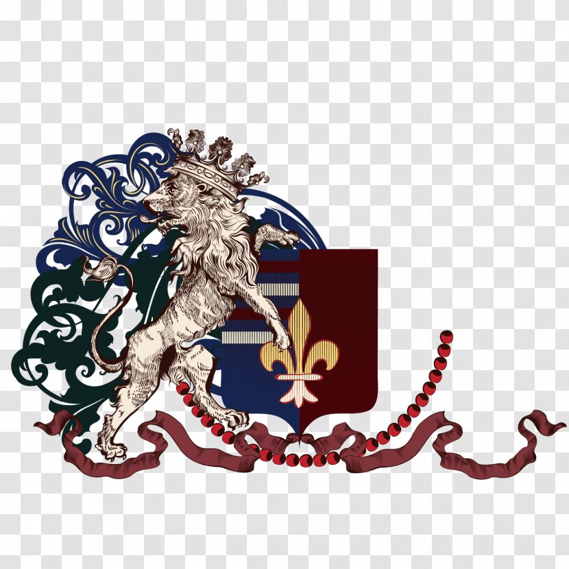 Lion Logo Illustration - Mythical Creature - Vector Male Transparent PNG