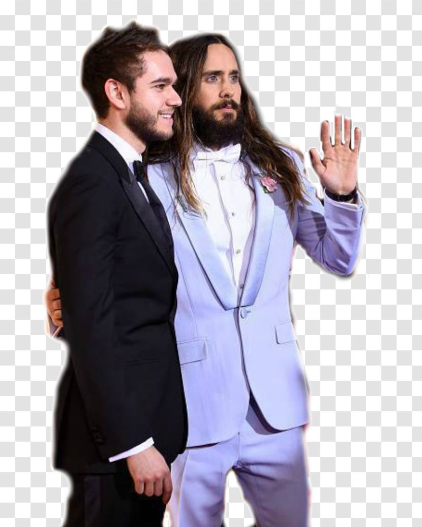 Jared Leto Selena Gomez Blazer Clothing Suit - Watercolor - Oscar Transparent PNG
