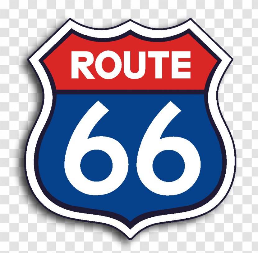 U.S. Route 66 Logo Brand Road Highway - Text Transparent PNG
