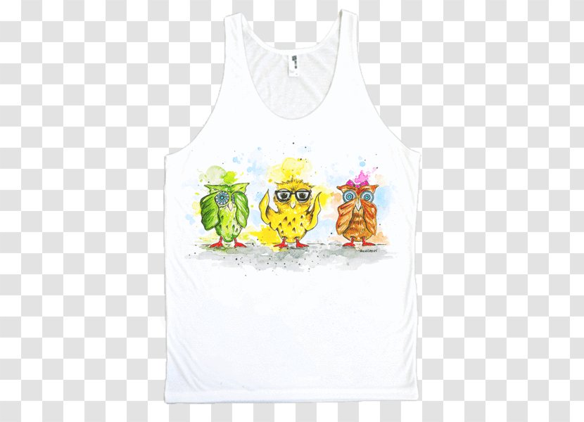 T-shirt Hoodie Owl Clothing Sleeveless Shirt - Tshirt - Little Transparent PNG
